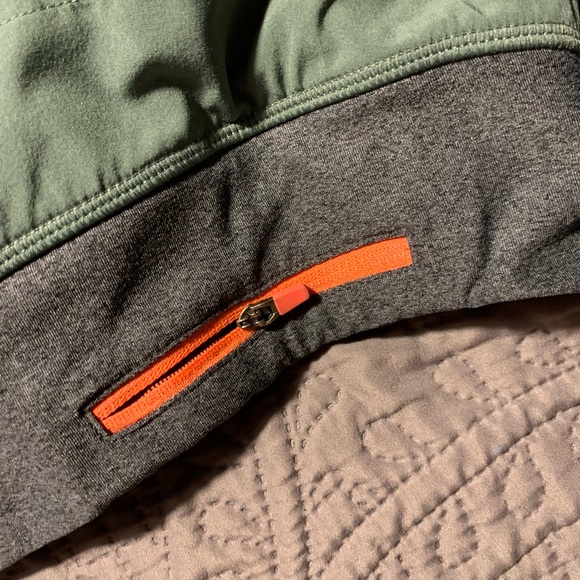 Green and Gray Athletic Shorts - Picture 3 of 7